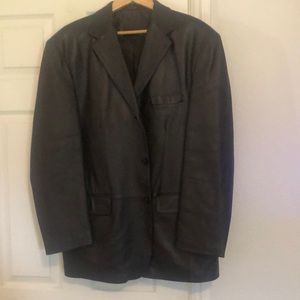Genuine leather lamb skin coat